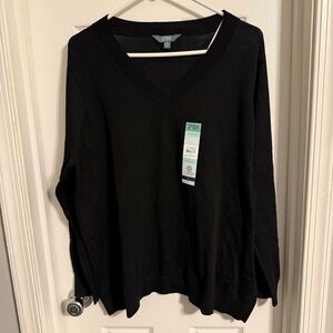 Terra & Sky women’s v neck sweater